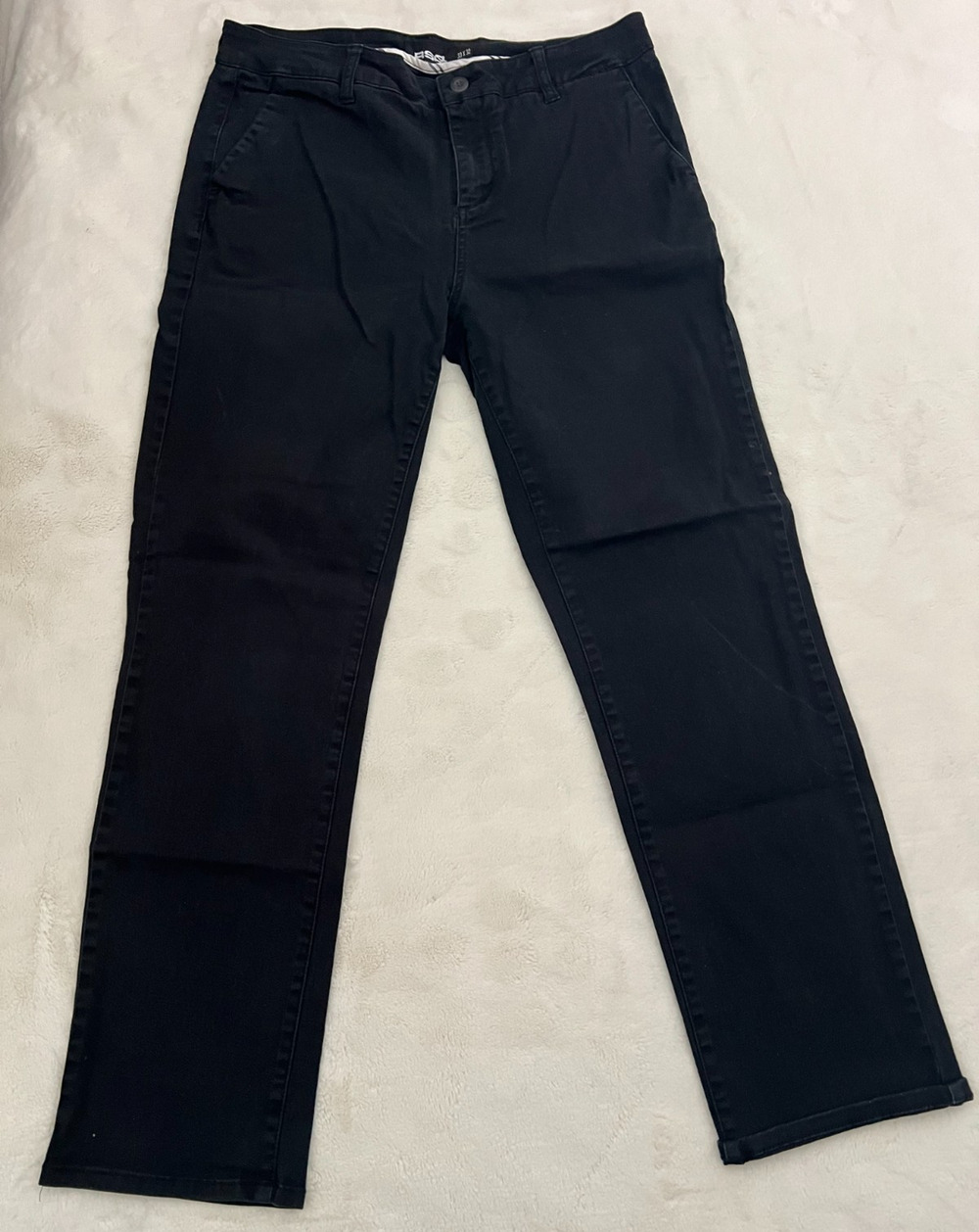 RSQ Men's Slim Straight Black Jeans Size 33x32 Stretch Denim Pants